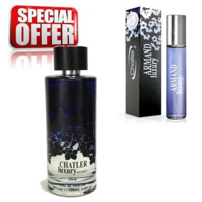 Chatler Luxury Black Woman - zestaw, woda perfumowana 100 ml + woda perfumowana 30 ml